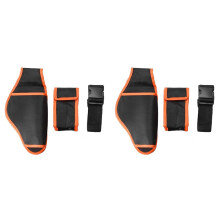 Conjunto de Bolsas de Ferramentas Laranja+Preto 6 PeçAs Tesoura de Jardim Tesoura de Poda EléTrica Tesoura de Poda EléTrica para Jardinagem Bolsa