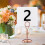 200Pcs Table Numbers 1-100,Plastic Table Numbers, Double Sided Table Number Cards for Wedding Reception Restaurant Table 3