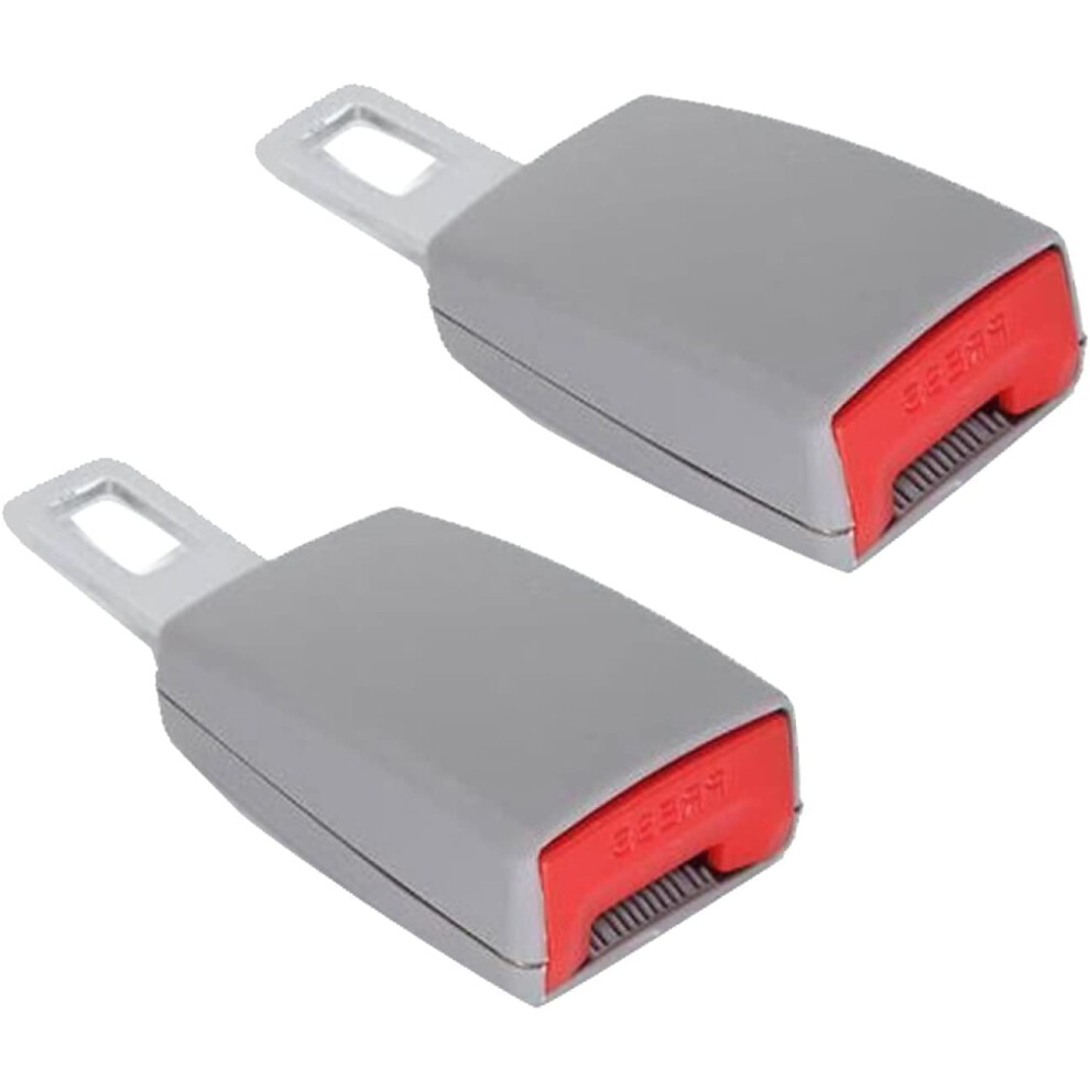 Seatbelt Extension 2Piece Seatbelt Silencer Clip Stainless Steel Seatbelt Buckle Universal Fits Most Vehicles 9382693850157