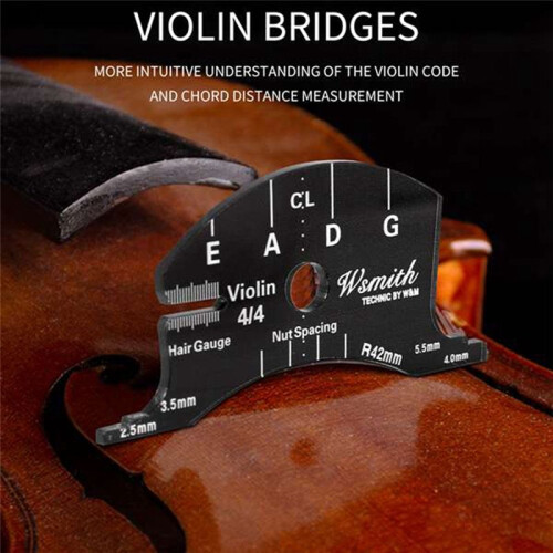 Violin Bridges Multifunctional Mold Template 4/4 Violin Bridges Repair Reference Tool Fingerboard Scraper Making Tools 1