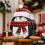 Candy Containers Christmas Cookie Tin Empty Tinplate Candy Boxes Cartoon Santa-Claus Gift Storage Container 9