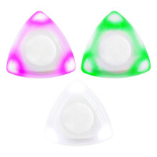 3PCS LED Guitar Pick Bass Plectrum Light Beat Pick Glowing Picks with Lights for Ukulele Electric Guitar