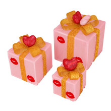 Love Lips Presentförpackning Tredelad Uppsättning Alla Hjärtans Dag Presentförpackning Alla Hjärtans Dag Dekoration Födelsedagsdekoration B