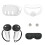 5in1 VR Accessories Kits for Meta Quest 3 Face Cover VR Handle Protection Case White 1