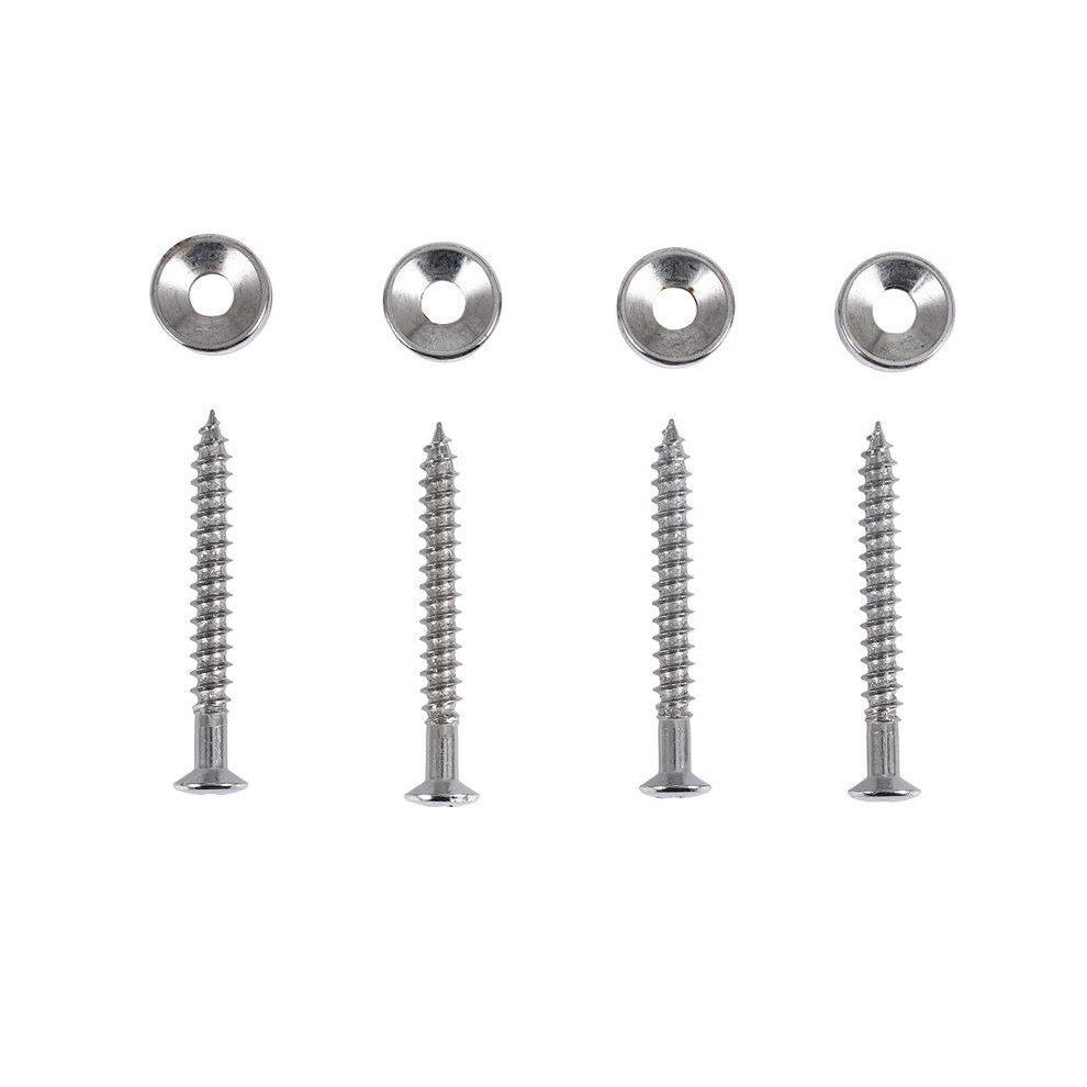 Set Of 4 Guitar Bass Neck Joint Ferrule Bushing W/ Matching Screw 4712269181692