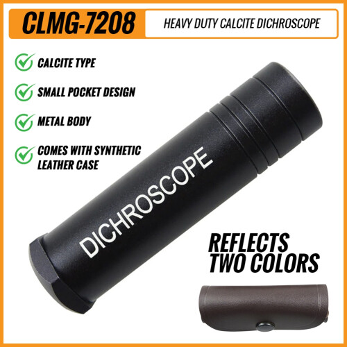 Gemstone Calcite Dichroscope Trichoic Gem Gemstones Gemological Testing 15mm Diameter Heavy Handheld Gem Spectroscope 1
