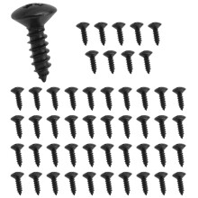 50X Guitarra Bajo Tornillos Piezas Para Scratchplates Pickguard, Negro