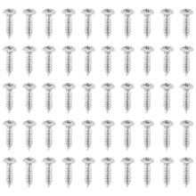 50x Guitar Bass Screws Parts for Scratchplates Pickguard, Silver