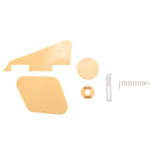 1Set Yellow Pickguard Cavity Covers Pickup Selector Plate Bracket Screws Fit Guitar Style Kit