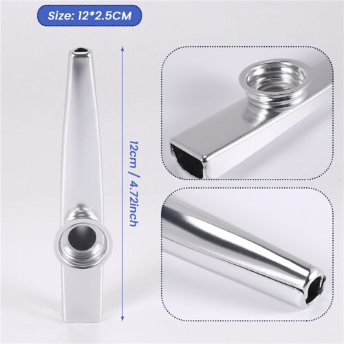 New Silver Kazoo Aluminum Alloy 2