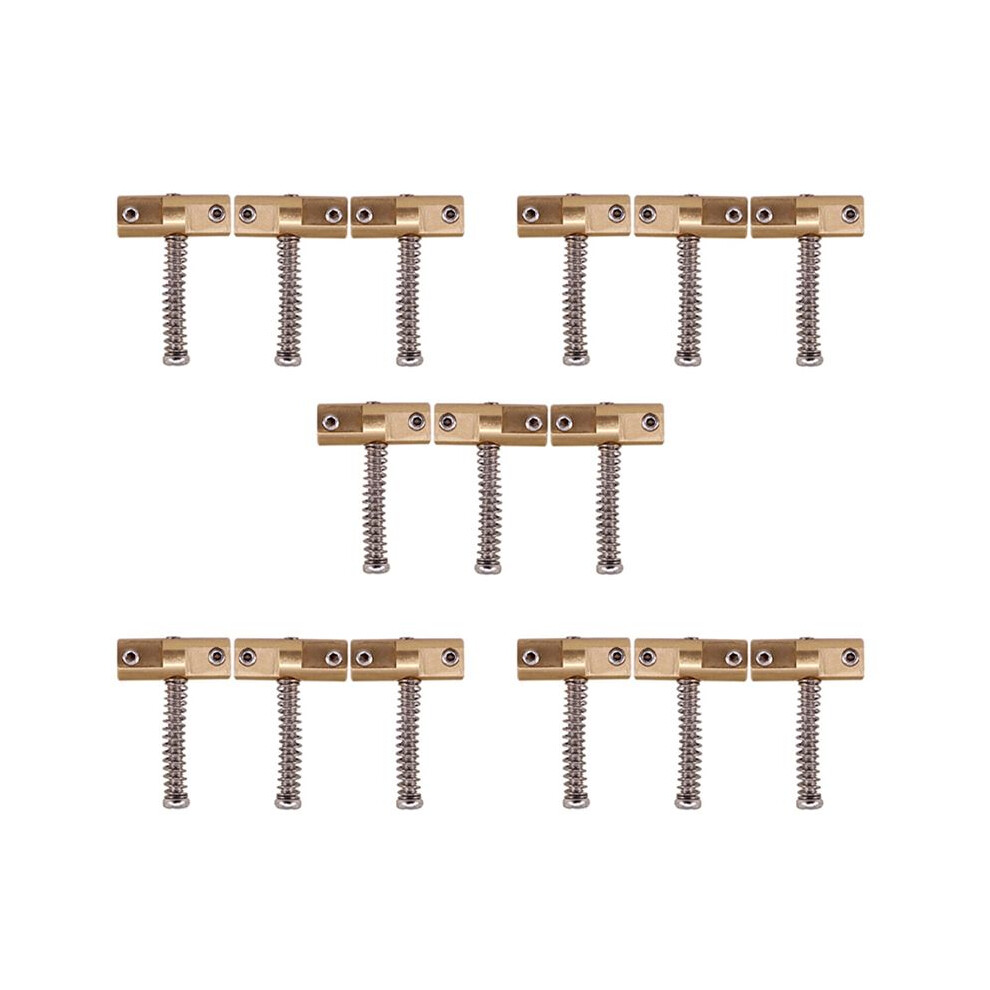 Guitar Compensated Bridge Brass Saddles Set 10.8Mm Style Bridge Saddle For Tl Style 6 Strings Electric Guitar Part,15Pcs 6031723858818