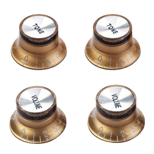 8 Pcs Speed Control Knobs 4 Tone 4 Volume for  LP SG Guitar Golden Knobs Guitar Accessories 2