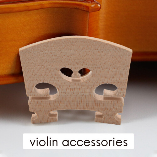 5 Pieces Maple 4/4 Full Size Violin Bridge Qin code Violin accessories 2