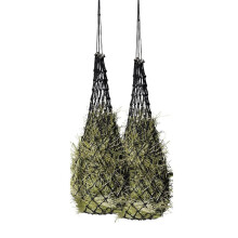 2 Pcs Slow Feed Hay Net Hay Feeder Hay Bag Hay Net for Horses Slow Feeder Haynet 40 Inch Length with 2 Inch Holes