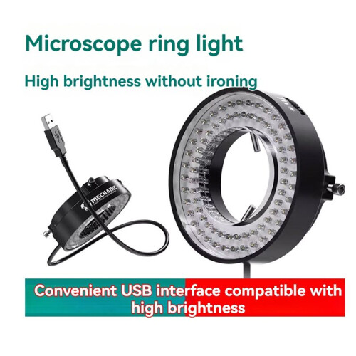 Mechanic Microscope LED Ring Light  Lamp 64 Pcs Adjustable LED USB  for PCB Soldering Repair 2