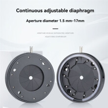 1.5-17MM Manual Aperture Adjustable Mechanical Iris Diaphragm Iris Diaphragm for Digital Camera Microscope Iris SK17