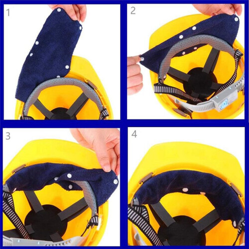 10PCS Hard Hat Sweatband, Cotton Hard Hat Liner, Reusable Hardhat Sweatbands () 2