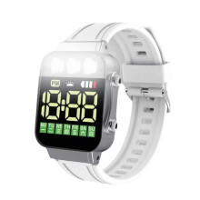 Sports LED Electronic Watches USB Rechargeable Flashlight Student Sport Wristwatch Lighting Watch Gifts for ,B