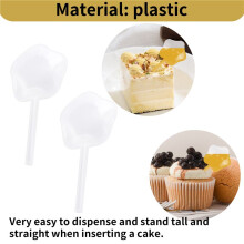 50Pcs 4ML Cupcakes Disposable Plastic Transfer Pipettes Liquid Dropper for Chocolate or Strawberries,Star Style