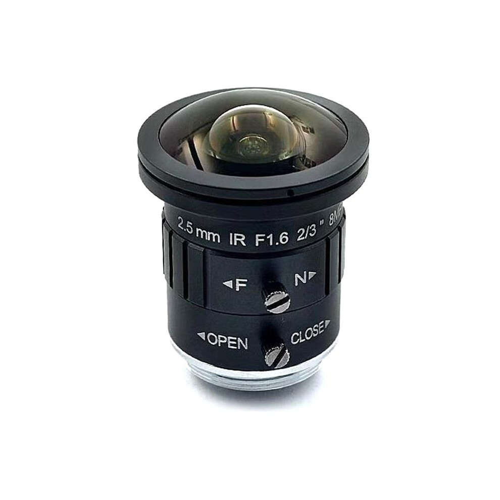 2.5Mm 4K 8Mp 2/3 Inch F1.6 Ir Fisheye Wide Angle View C-S Mount Mono- Cctv Lens Auto Iris 8 Megapixel For 4K Camera 4712519567528