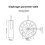 1.5-23mm Manual Aperture Adjustable Mechanical Iris Diaphragm Iris Diaphragm for Digital Camera Microscope Iris SK23 6