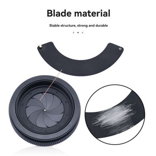 1.5-25mm Manual Aperture Adjustable Mechanical Iris Diaphragm Iris Diaphragm for Digital Camera Microscope M42 to M42 2