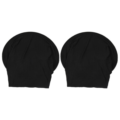2X Baby Stroller Sun Visor Carriage Sun Shade Canopy Cover Black