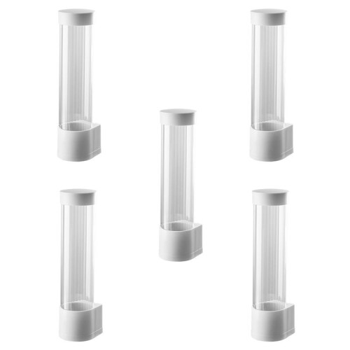 5X Disposable Cup Holder Automatic Cup Remover Paper Cup Holder Water Cup Wall-Mounted Storage  Storage