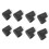 8Pcs Bumper Corner Protectors By Table  Baby Safety Black 1