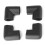 8Pcs Bumper Corner Protectors By Table  Baby Safety Black 3