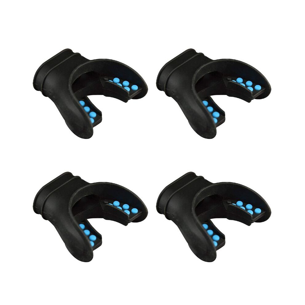 4X Snorkel Mouthpiece Regulator Diving Mouthpiece Universal Accessory Replacement Scuba Silicone Respirator