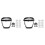 2X Work Protection Mask Full Face Protector Shield Transparent Facial Protector Face Dustproof with 20 Filter Black 1