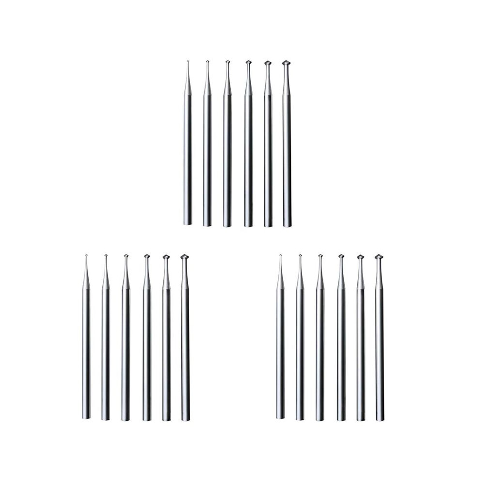 18Pcs 90Âº Burr Set - 3/32Inch Shank Jewelry Making Setting Burs For Lapidary 008-023 4712004753054