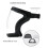 2X Work Protection Mask Full Face Protector Shield Transparent Facial Protector Face Dustproof with 20 Filter Black 6
