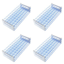 4X Plastic Test Tube Stand Bracket Rack for 12-13MM Test Tubes 50 Hole Positions