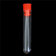 60 Pcs Non-Completed Plastic Test Tubes Lab Test Tool with Screw Cap Transparent, 12 X 60mm