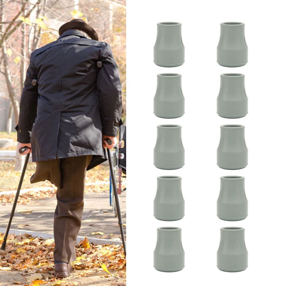 Set of 10 Rubber Crutch Tips 22mm Diameter Non Slip for Canes