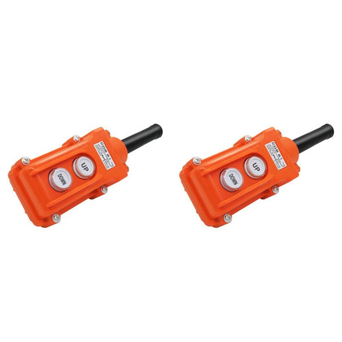 2X Rain Proof -Down  Control Station Crane Pendant Hoist Push Button  Momentary COB61--DOWN