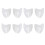4 Pairs Eye Glasses Side Shields Slip  Clear Side Shield for Safety Glasses 1