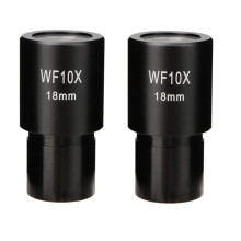 2 PCS WF10X Widefield Eyepiece Biological Microscope Optical Lens Eyepiece Wide Angle 23.2mm Mounting Size