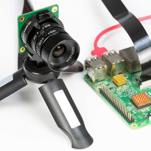 CS-Mount Lens for Raspberry Pi HQ Camera, 12mm  Length with Manual Focus and Adjustable Aperture 1