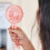 2X  Portable USB Rechargeable Silent  Fan 3 Speed Adjustable with Lighting Function for Car  Stroller 2