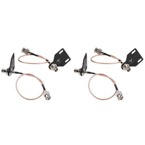 2X Placa de Interface de Extensão de Antena de Receptor de Microfone Sem Fio com Cabo