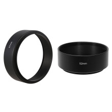 2 Pcs Mount Standard Metal Lens Hood for     -52Mm & 67Mm