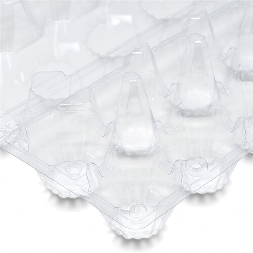 60 Pack Plastic Egg Cartons Cheap Bulk One Dozen Clear Empty Egg Cartons for Chicken Eggs 1