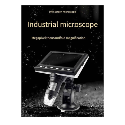MicroscóPio Digital de 4,3 Polegadas MicroscóPio de Moeda 1000X MicroscóPio de VíDeo 960P para Soldagem de Adultos com 8 LED 2