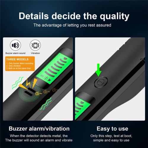 Metal Detector Handheld Alarm High Sensitivity Metal Scanner Security Checker Pinpointer Search Coil Metal Detect Tool 2