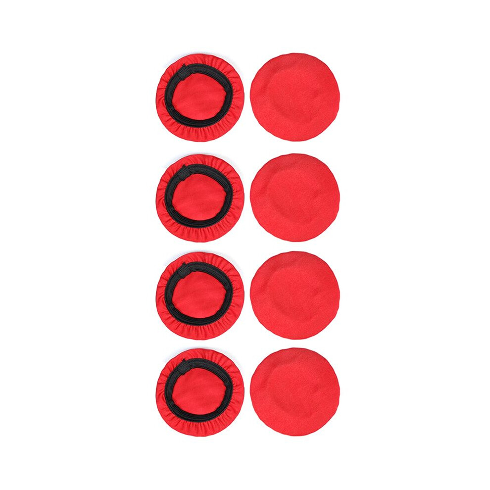 4 Pairs 8Cm Elastic Earpad Covers Headphone Covers Stretchable And Washable Sanitary Earcup Protectors Red 6033592949536