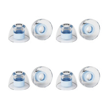 4 Pairs Liquid Silicone Ear Tips Enhances Clarity Noise Isolating Ear Caps Reusable Eartips for Explorer 4U NX8 Cantor M