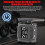 Solar Wireless Motorcycle TPMS with 2 External Sensors, 0-3.5bar 6